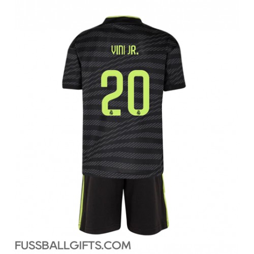 Real Madrid Vinicius Junior #20 Fußballbekleidung 3rd trikot Kinder 2022-23 Kurzarm (+ kurze hosen)